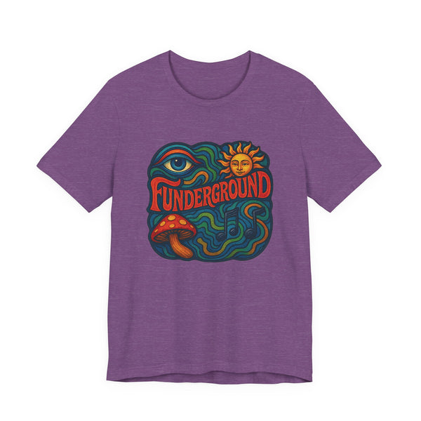 Music Logo T-Shirt - The Funderground Music Art Love Unisex Tee