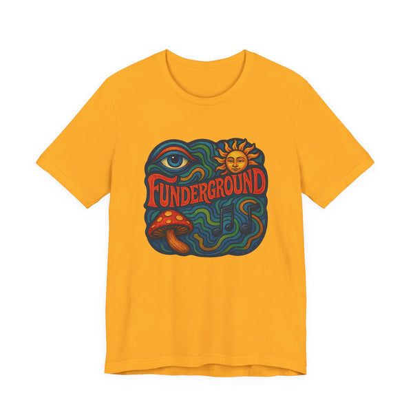 Music Logo T-Shirt - The Funderground Music Art Love Unisex Tee