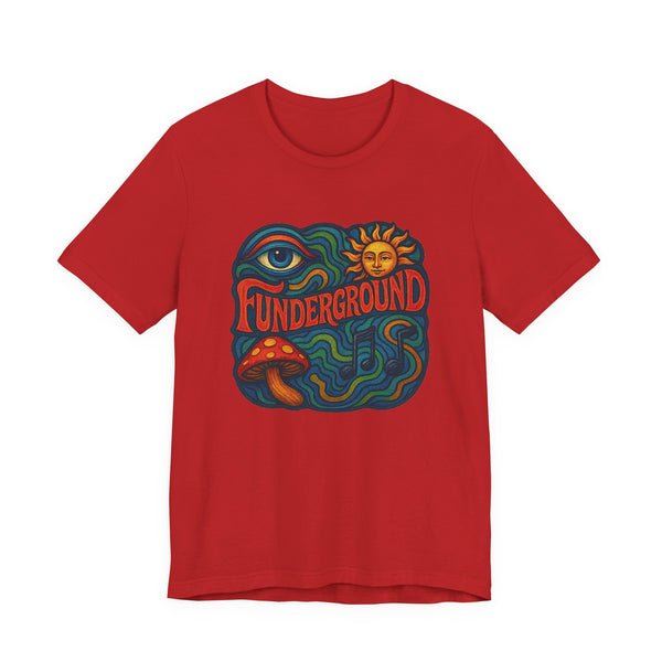 Music Logo T-Shirt - The Funderground Music Art Love Unisex Tee