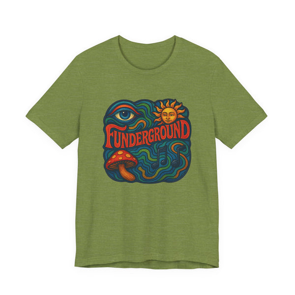 Music Logo T-Shirt - The Funderground Music Art Love Unisex Tee