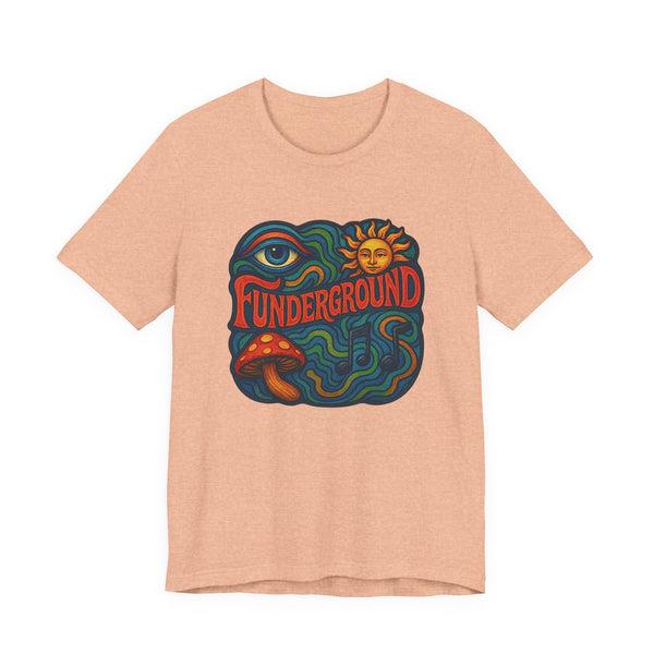 Music Logo T-Shirt - The Funderground Music Art Love Unisex Tee