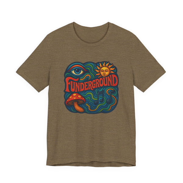 Music Logo T-Shirt - The Funderground Music Art Love Unisex Tee