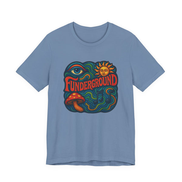 Music Logo T-Shirt - The Funderground Music Art Love Unisex Tee