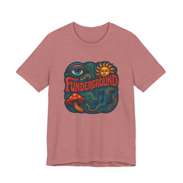 Music Logo T-Shirt - The Funderground Music Art Love Unisex Tee