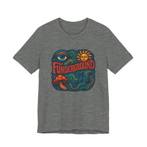 Music Logo T-Shirt - The Funderground Music Art Love Unisex Tee