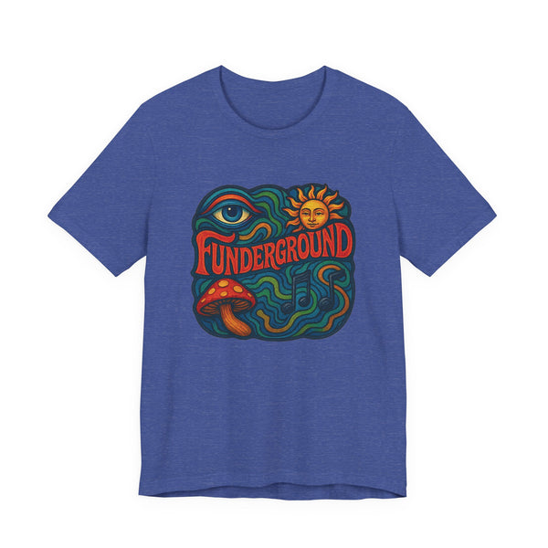 Music Logo T-Shirt - The Funderground Music Art Love Unisex Tee