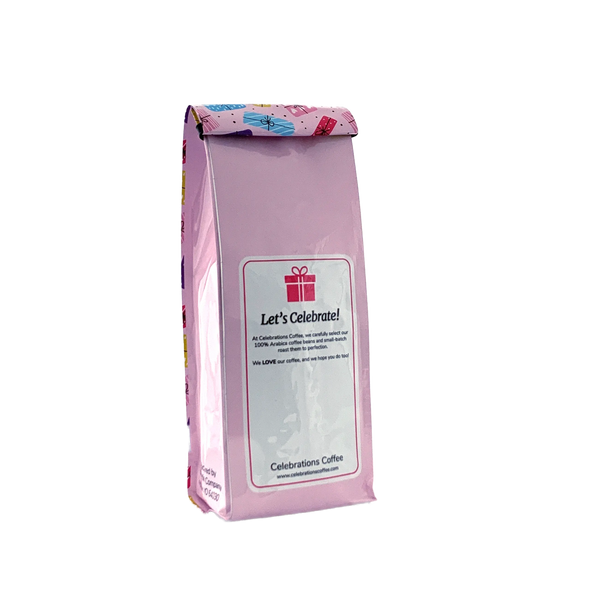 Back View of Bag - Happy Birthday To You - Multicolor. Our coffee gift is freshly roasted in small batches.