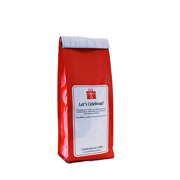 Back View of Bag – Home Sweet Home. Our coffee gift is freshly roasted in small batches.