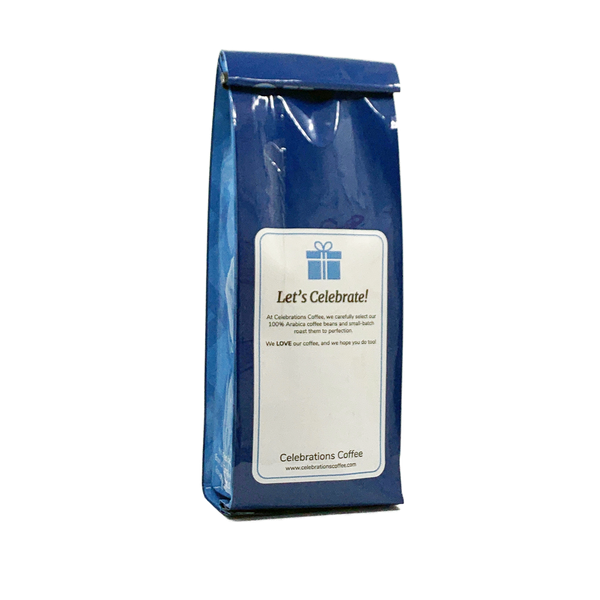 Back View of Bag – I Love KC Baseball. Our coffee gift is freshly roasted in small batches.