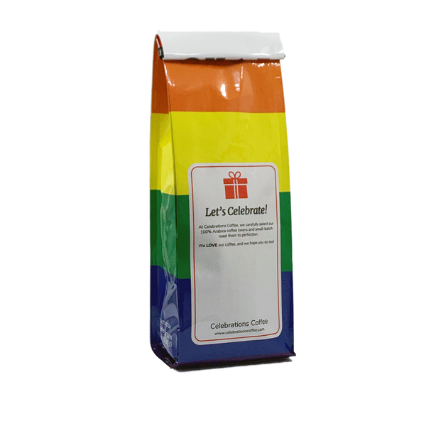 Back View of Bag – I Love KC Pride. Our coffee gift is freshly roasted in small batches.