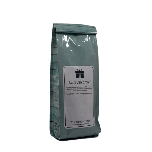 Back View of Bag - Thank You - Barn wood. Our coffee gift is freshly roasted in small batches.