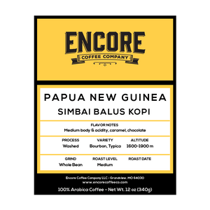 Label of PNG coffee bag