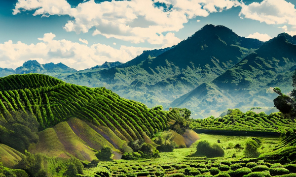 Coffee farm in Siltepec, central Chiapas, Mexico