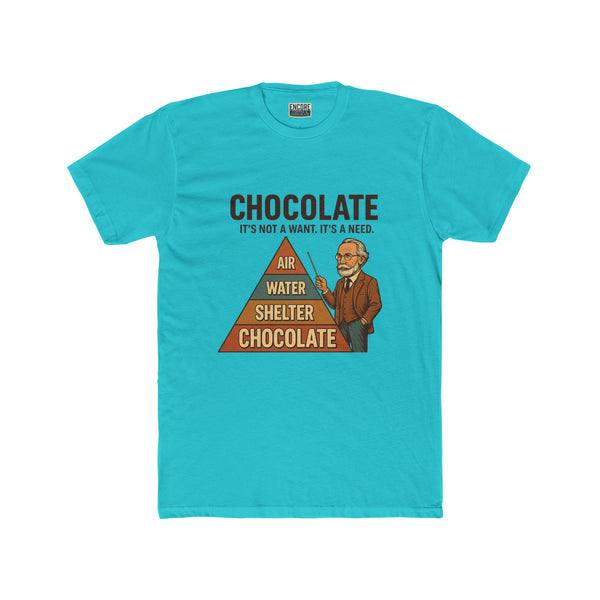 Funny Chocolate Needs Unisex Cotton Crew Tee