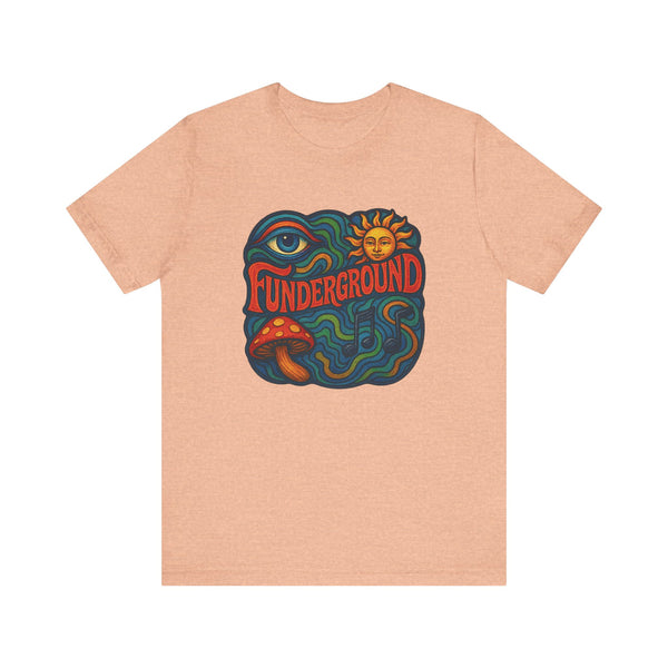 Music Logo T-Shirt - The Funderground Music Art Love Unisex Tee