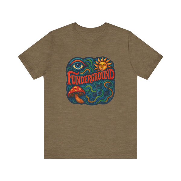 Music Logo T-Shirt - The Funderground Music Art Love Unisex Tee