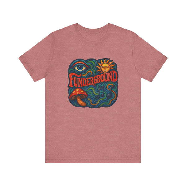 Music Logo T-Shirt - The Funderground Music Art Love Unisex Tee