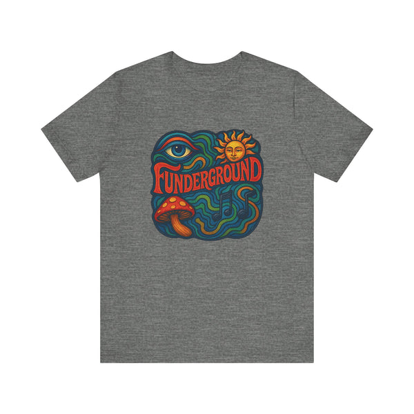 Music Logo T-Shirt - The Funderground Music Art Love Unisex Tee