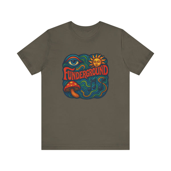 Music Logo T-Shirt - The Funderground Music Art Love Unisex Tee