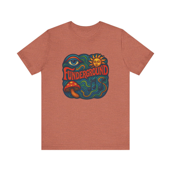Music Logo T-Shirt - The Funderground Music Art Love Unisex Tee