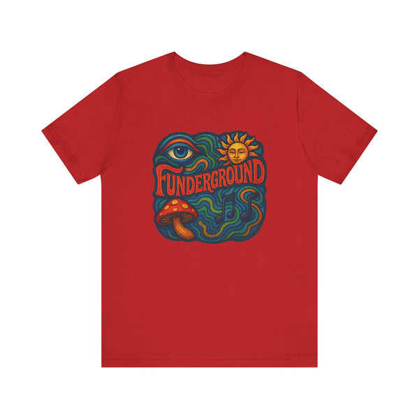 Music Logo T-Shirt - The Funderground Music Art Love Unisex Tee