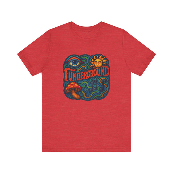 Music Logo T-Shirt - The Funderground Music Art Love Unisex Tee
