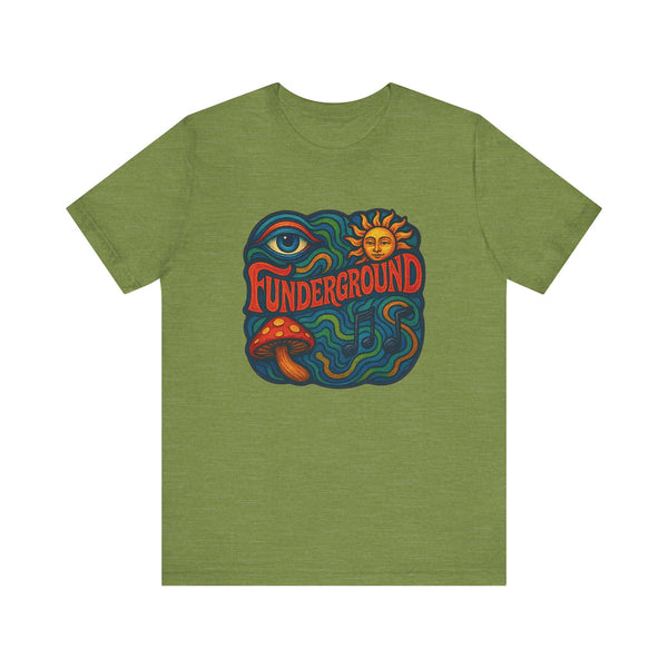 Music Logo T-Shirt - The Funderground Music Art Love Unisex Tee