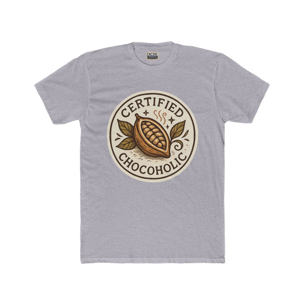 Certified Chocoholic – Cacao Pod Badge Graphic Tee