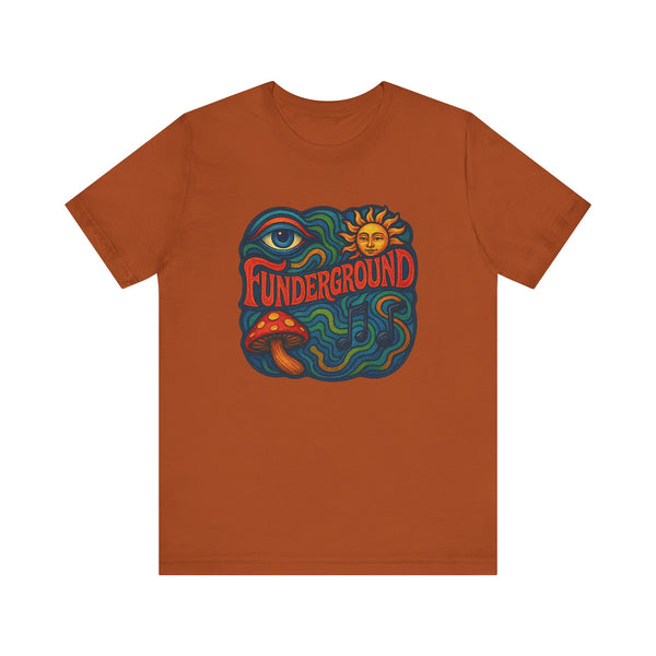 Music Logo T-Shirt - The Funderground Music Art Love Unisex Tee