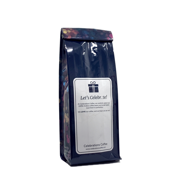 Back View of Bag - Happy Birthday To You - Multicolor. Our coffee gift is freshly roasted in small batches.