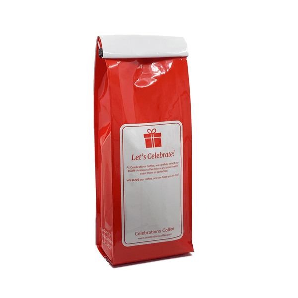 Back View of Bag – More Coffee! Our coffee gift is freshly roasted in small batches.