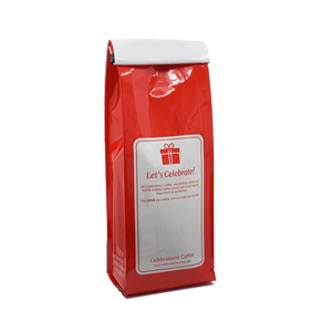 Back View of Bag – More Coffee! Our coffee gift is freshly roasted in small batches.