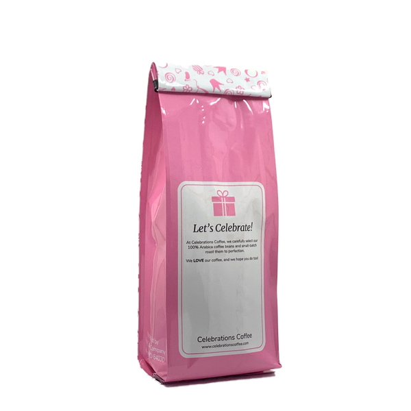 Back View of Bag – It’s a Girl! Our coffee gift is freshly roasted in small batches.