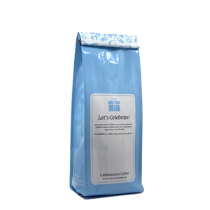 Back View of Bag – It’s a Boy! Our coffee gift is freshly roasted in small batches.