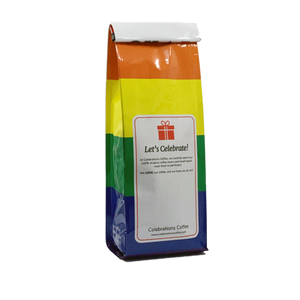 Back View of Bag – I Love KC Pride. Our coffee gift is freshly roasted in small batches.
