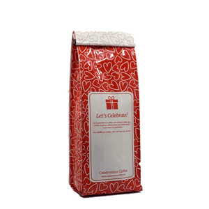 Side View of Bag – I Love You More Than Coffee. Our coffee gift is freshly roasted in small batches.