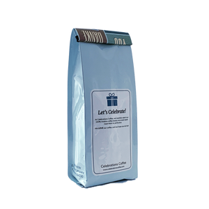 Back View of Bag - Thank You. Our coffee gift is freshly roasted in small batches.