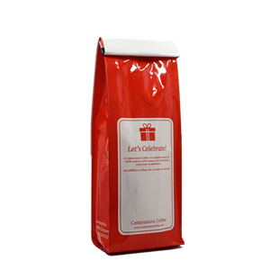 Back View of Bag - Thank You Teachers. Our coffee gift is freshly roasted in small batches.
